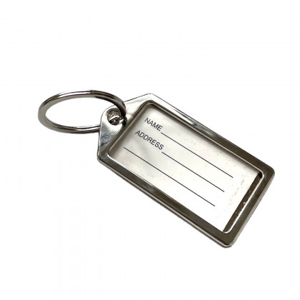 Metal Keychain With Name Tag